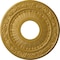 Ekena Millwork Nadia Ceiling Medallion (Fits Canopies up to 4 7/8"), 12 1/8"OD x 3 5/8"ID x 7/8"P, Iridescent Gold CM12NAIGS - alternate 1